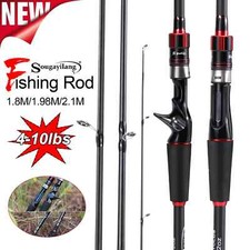 Casting/Spinning Fishing Rod 1.8-2.1m 4 Section UltraLight Carbon Fiber Rod