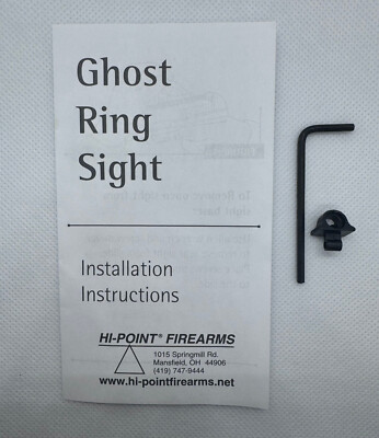 Hi Point Factory Ghost Ring Sight Assembly For Hi Point Pistols.
