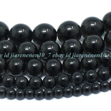 Shungite Beads High Carbon Round Loose 4mm 6mm 8mm 10mm 12mm 15"