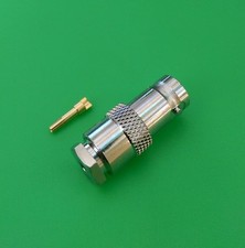  2 PKS BNC Female Clamp RG58/U RG142 LMR195 RG400 Cable Connector - USA Seller