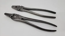 (2) Vintage Fencing Pliers - Wire Stripper - Duck Bill - Trade Victor
