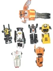 Vintage 1984 Bandai Machines SUPER GOBOTS 6 Cars and I truck used good condition