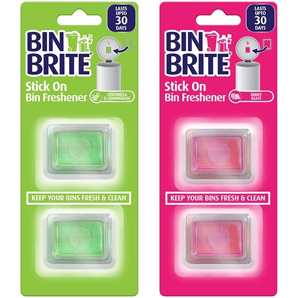 BIN FRESHENER BIN BRITE STICK ON BIN FRESHENER KITCHEN BIN FRESH