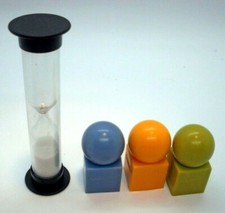 Peones y temporizador de 3 jugadores para juego de mesa Cranium 2004 solo piezas de repuesto