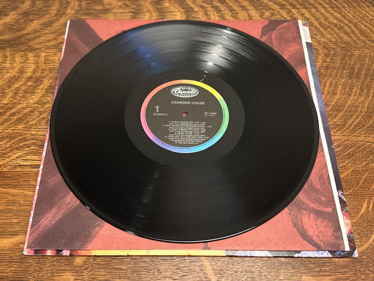 Crowded House ~Self Titled Debut LP ~1986 Capitol Records ST-12485