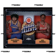 2024 Topps McDonald's A/A - #COT-ISE Isaiah Evans Aiden Sherrell Combo REFRACTOR