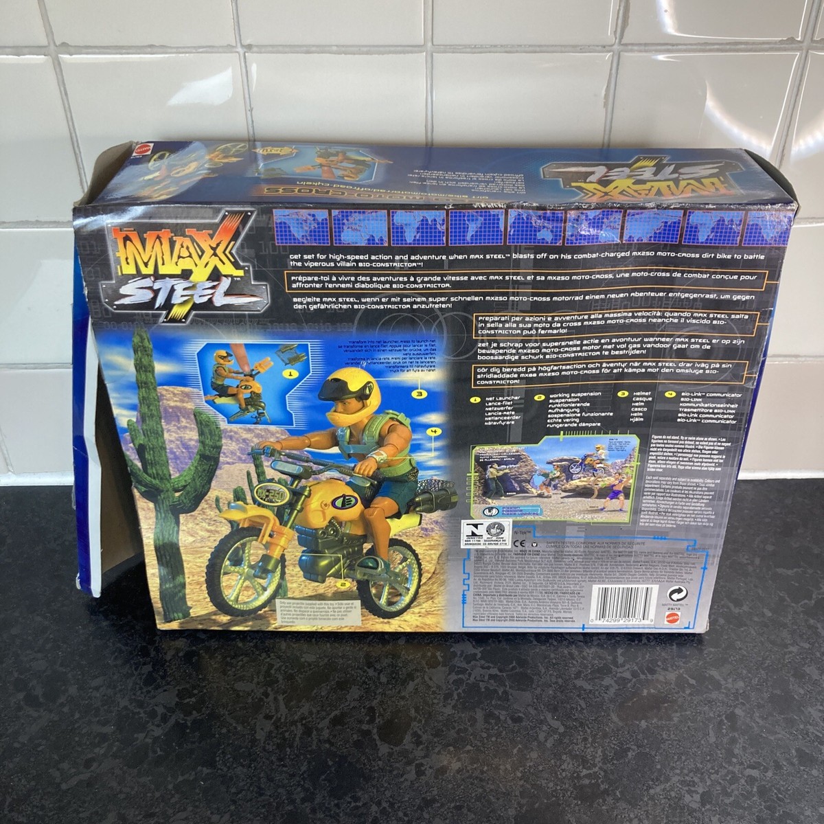 Max Steel Action Figure MX250 MOTO CROSS BIKE With Original Box