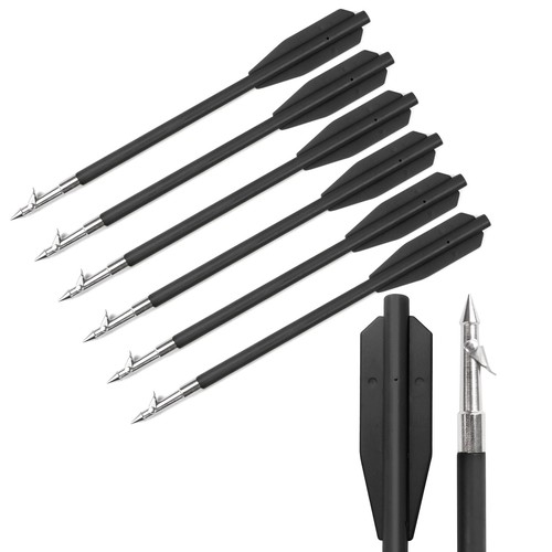 6.8" Black Plastic Fishing Hunting Bolts Arrows for 50 to 130 Pounds Crossbow 6X - Picture 5 of 11