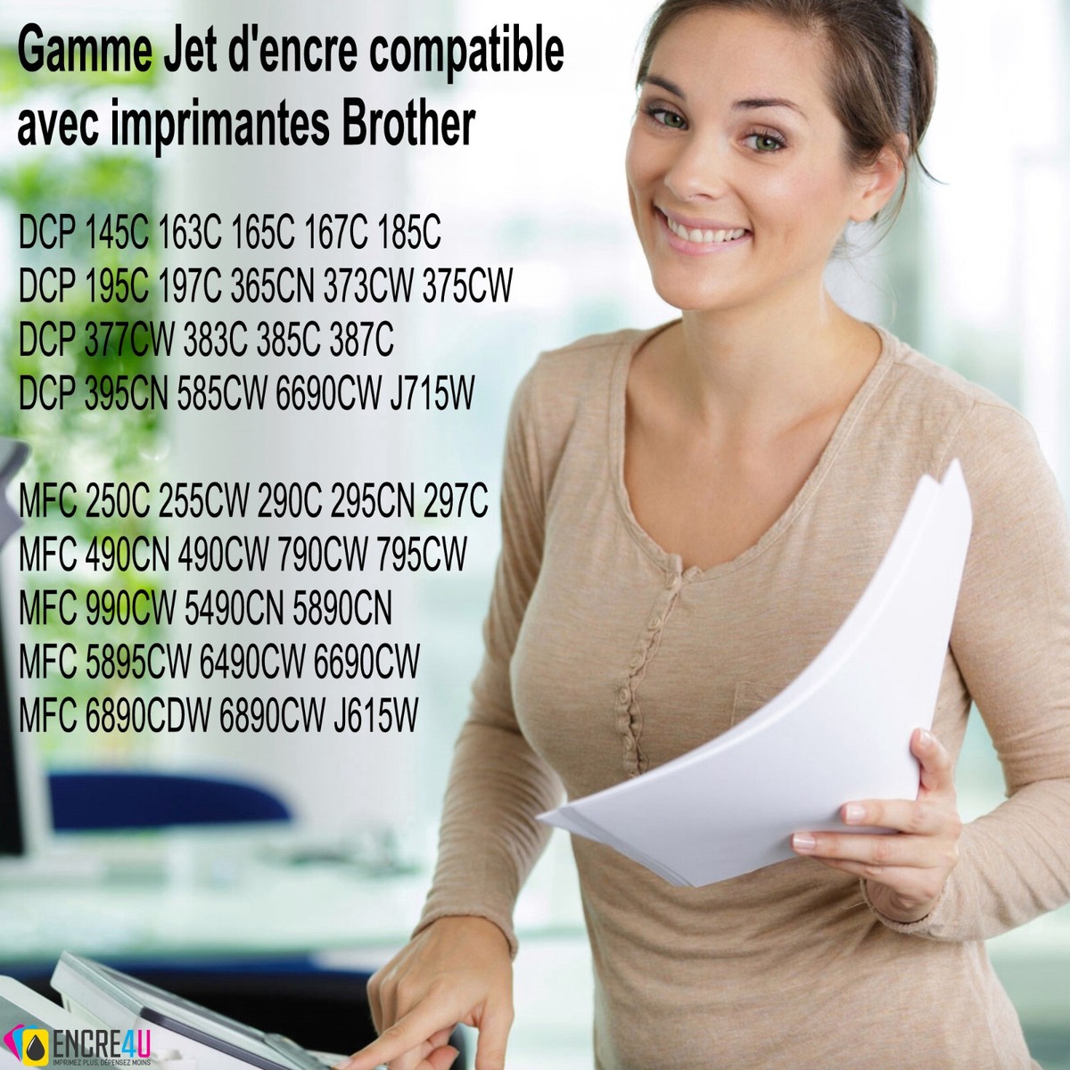 Jeu De 12 Cartouches D'encre LC1100 XL Compatibles Brother - Noir Et Couleurs, Pour Imprimantes MFC DCP