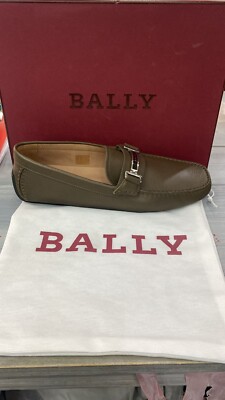 Bally Mokassin Schuh Man Grün Größe 38 UK 4 (Einlegesohle 26 CM) BLV005