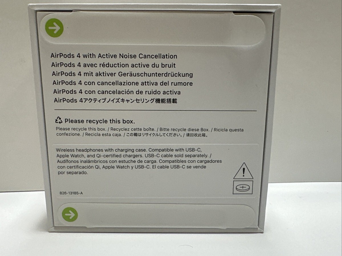 Apple AirPods 4 (ANC) 本体　保証書付き Amazon.com: Apple AirPods 4 Wireless Earbuds, Bluetooth