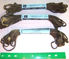 81 FT OD 1/4" Braided paracord ROPE in 3 pc USGI Nylon Parachute Cord US SELLER