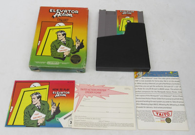 NES *** ELEVATOR ACTION *** (Nintendo) **COMPLETE** CIB CLEAN TESTED FAST SHIP