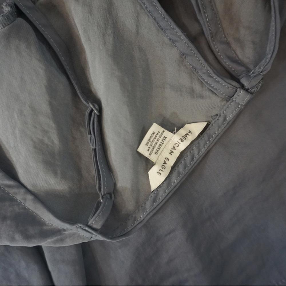 American Eagle dark gray spaghetti blouse Womens … - image 5