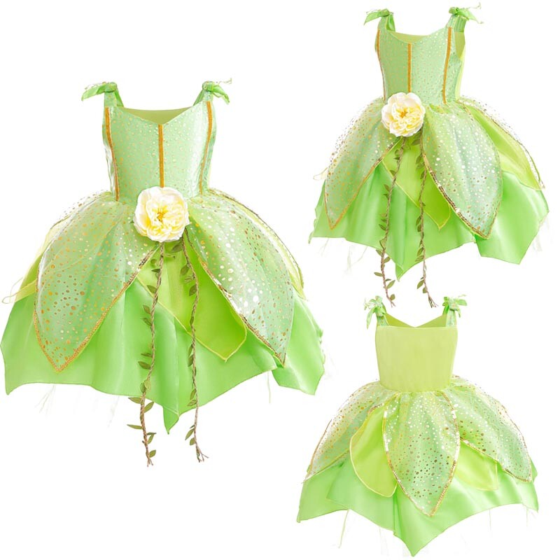 Kids Girls Dress Flower Costume Party Skirt Tutu Birthday Fancy Dress Up  Fairy | eBay