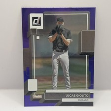 2022 Panini Donruss Baseball Lucas Giolito Base #130 Holo Purple Parallel