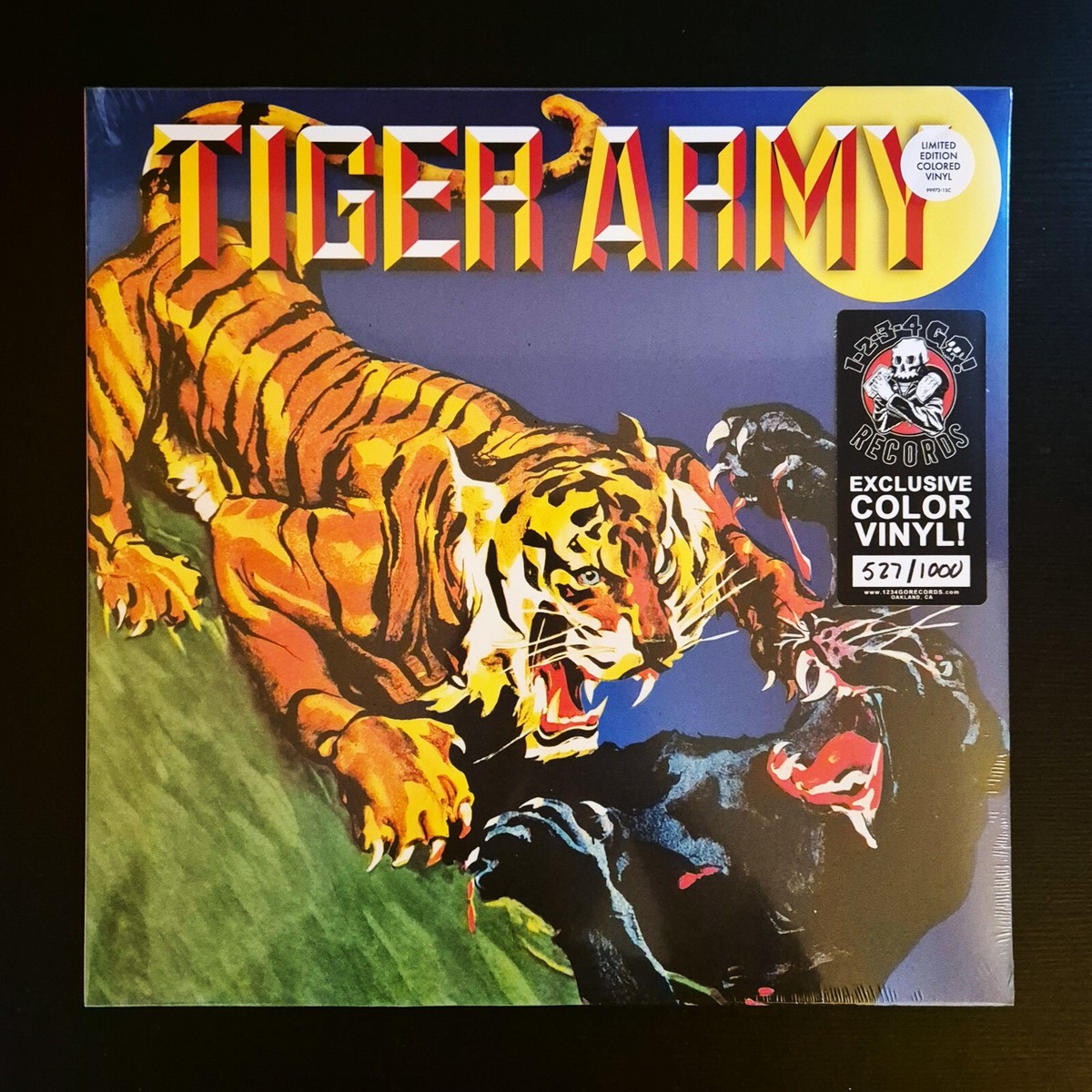 TIGER ARMY - SELF TITLED Limited Edition ORANGE BLACK SPLATTER