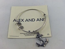 Alex and Ani  RARE ANCHOR BANGLE RS, Card
