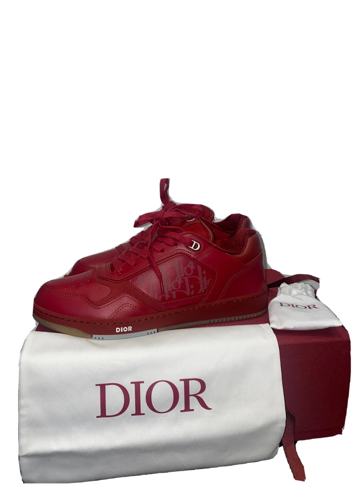 Rare baskets rouges Dior B27 taille 44,5 Royaume Uni