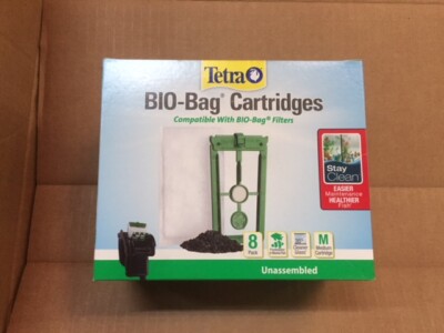 8 pack - Tetra StayClean Bio-Bag Medium Cartridge (NEW)