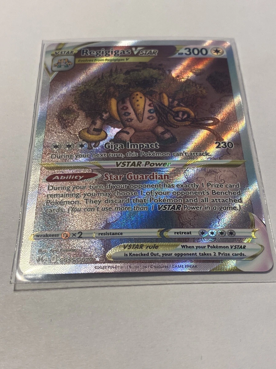 Pokémon TCG Regigigas VSTAR Crown Zenith: Galarian Gallery GG55/GG70 Holo  Ultra Rare for sale online