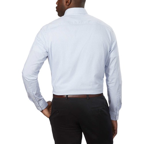 Camisa de vestir para hombre Calvin Klein sin arrugas, ajuste regular colores: azul/púrpura/rojo - Imagen 8 de 31