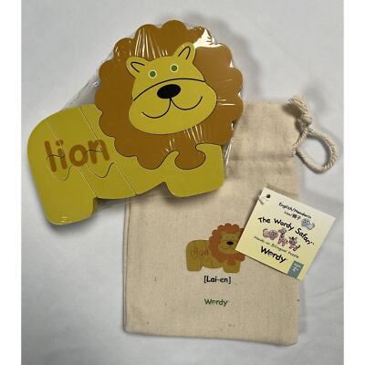 Wordy Bilingual Puzzle Set Toddlers Lion Early Childhood Education Toy Mandarin