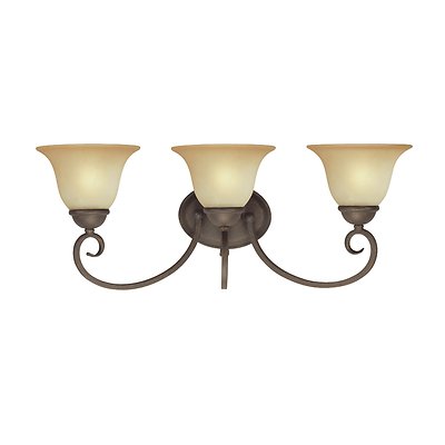 Westinghouse 66596 Spring Valley Ebony Bronze Valley W/ Aged Alabaster Glass, FS