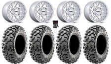 Kmc Technic 15 Wheels Gloss Machined 32 Carnivore Rt Tires Commander Maverick