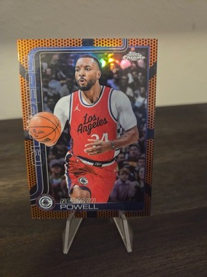 2025-26 Topps Chrome Basketball - Norman Powell #22 Basketball Border￼Refractor