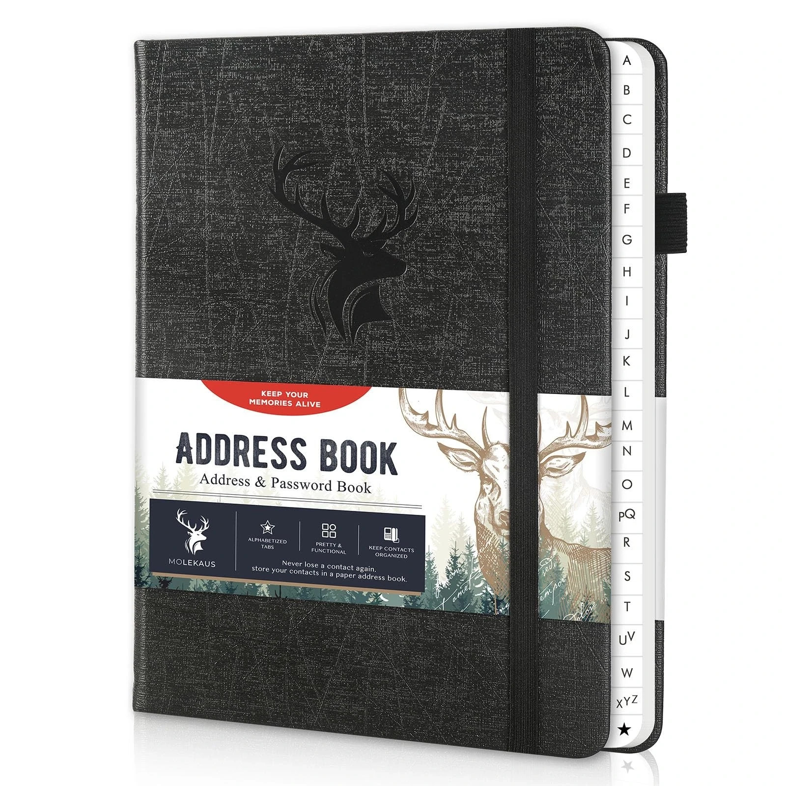 Address Book with Alphabetical Tabs, Hardcover Large Print Telephone and Addr...