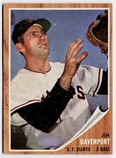 1962 Topps #9 Jim Davenport