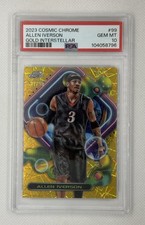 ALLEN IVERSON 2023 TOPPS COSMIC CHROME GOLD INTERSTELLAR #99 /50 PSA 10 POP 4