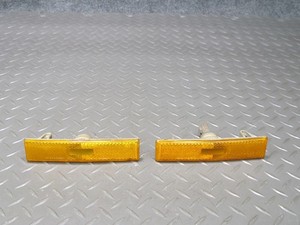 86-92 TOYOTA SUPRA MK3 FRONT LEFT & RIGHT FENDER MARKER LIGHT LAMP SET OEM