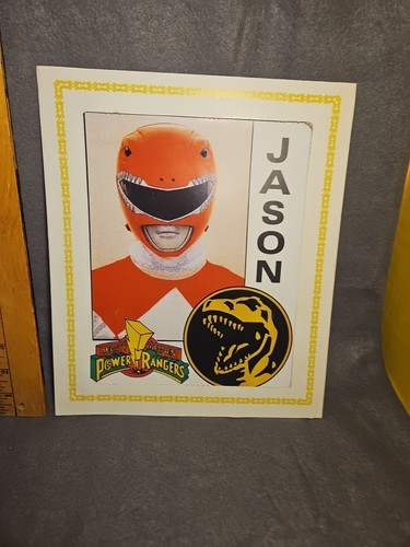 1994 Power Rangers Jason Ranger cardboard Framed Photo Fair Carnival Prize - Picture 2 of 7