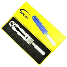 Steel Watch Back Case Remover Opener Wrench With Fittings Watchamaker Tool H