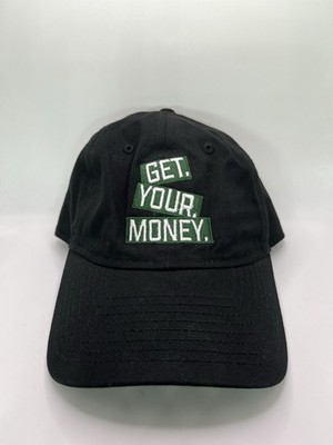 New Era 9Twenty Get Your Money Dad Hat Embroidered Black Adjustable OSFM