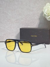 Tom Ford FT884 01E Sunglasses Shiny Black/Yel...