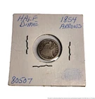 1854 Seated Liberty Half Dime Silver Coin Collection 5c