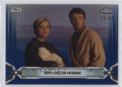 2019 Topps Star Wars Chrome Legacy Blue Refractor 15/99 Beru Lars Owen #75 07qw