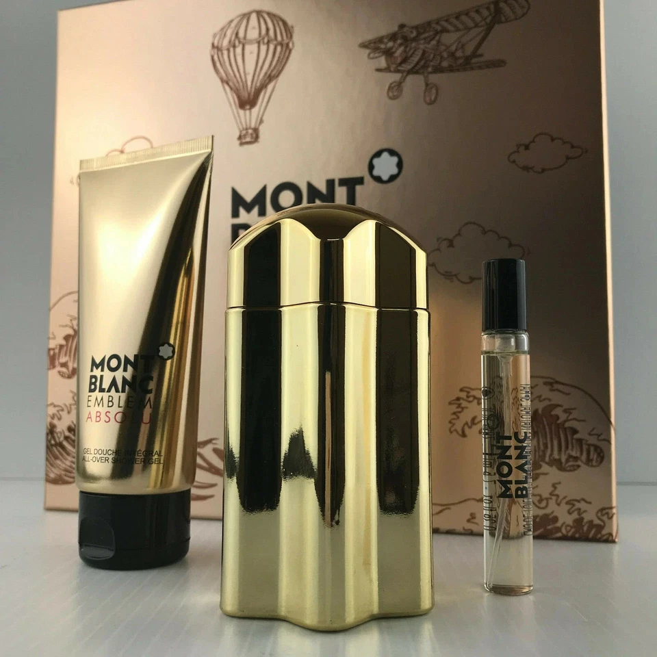 Conjunto de presente MontBlanc emblema Absolu fragrância masculina 3 peças - Imagem 3 de 4