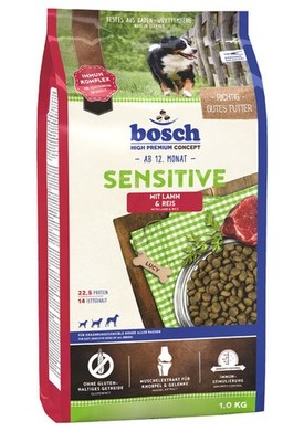 BOSCH Sensitive Lammfleisch und Reis - Trockenfutter für Hunde 2x1 kg