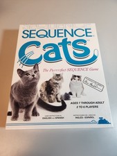 Sequence Cats Board Game 100% Complete Sealed Parts