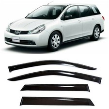 Tape-on Window Visors Rain Guards Fit Nissan Wingroad Y12 05-18 Wind Deflectors