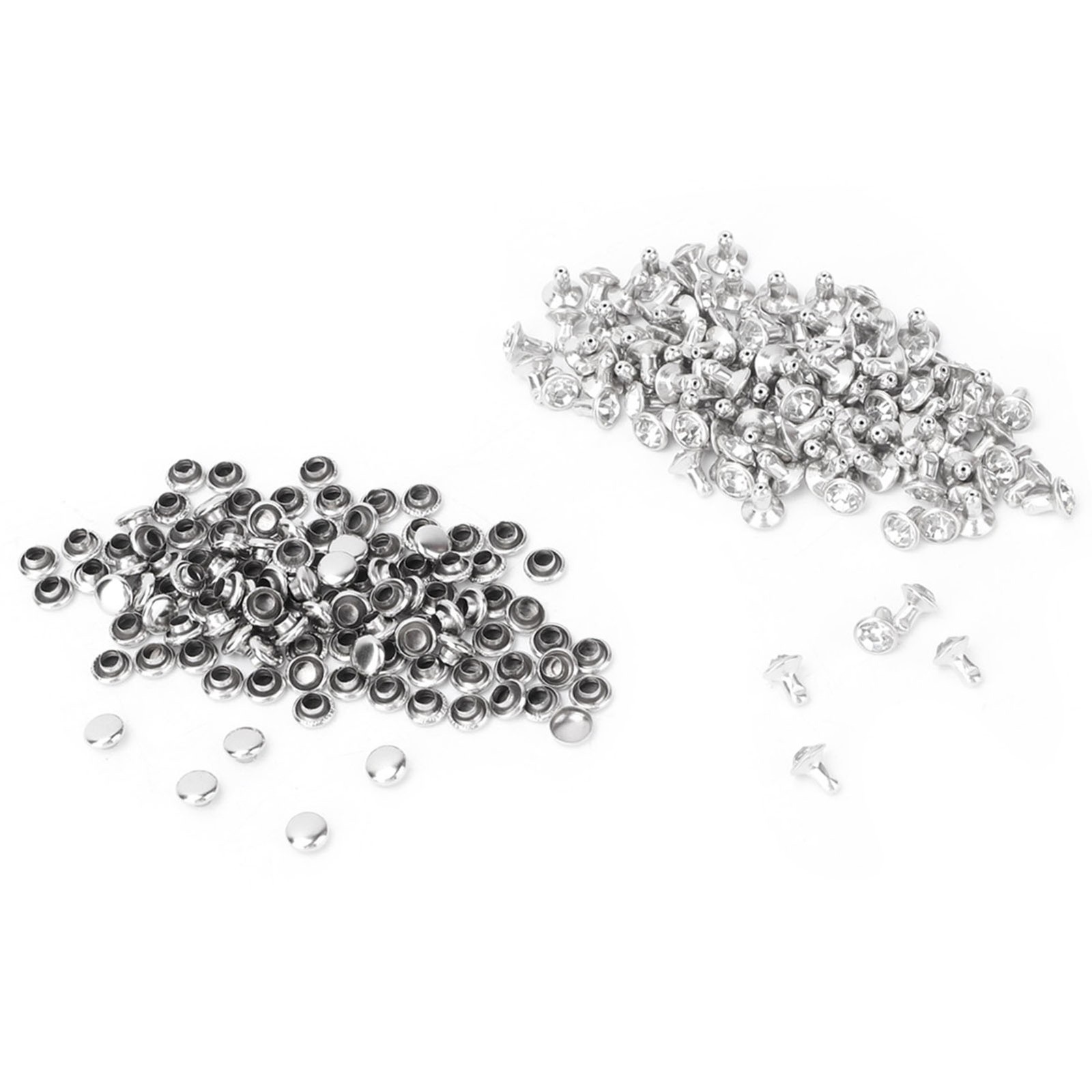 100pcs Crystal Spots Studs Decorative Rivets For DIY Leather Craft