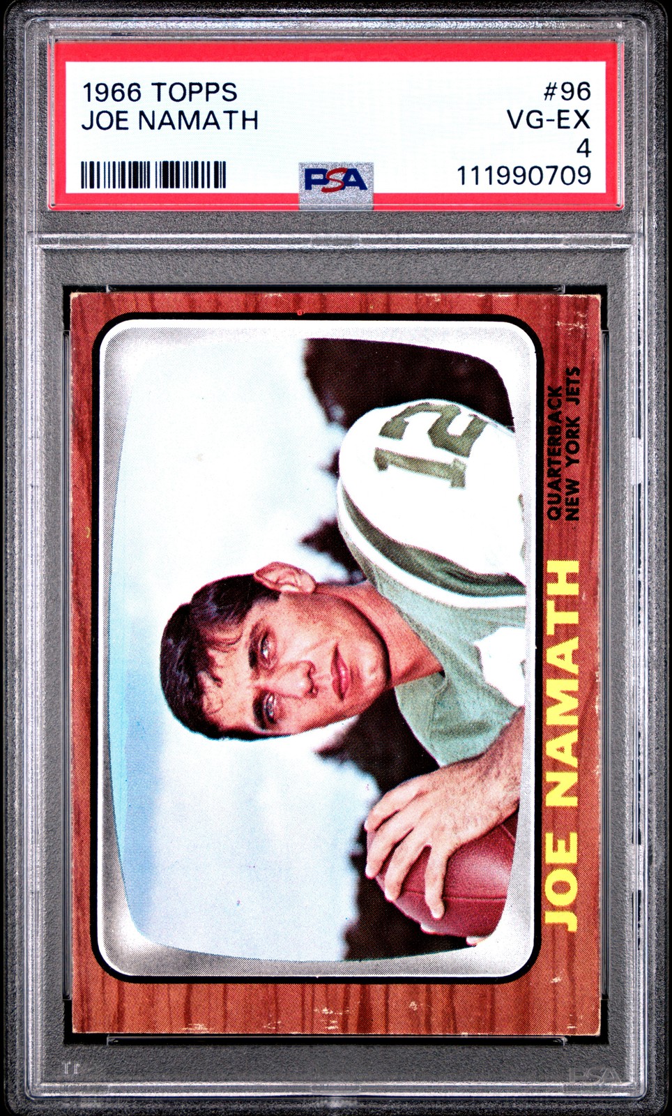 1966 TOPPS #96 JOE NAMATH PSA 4