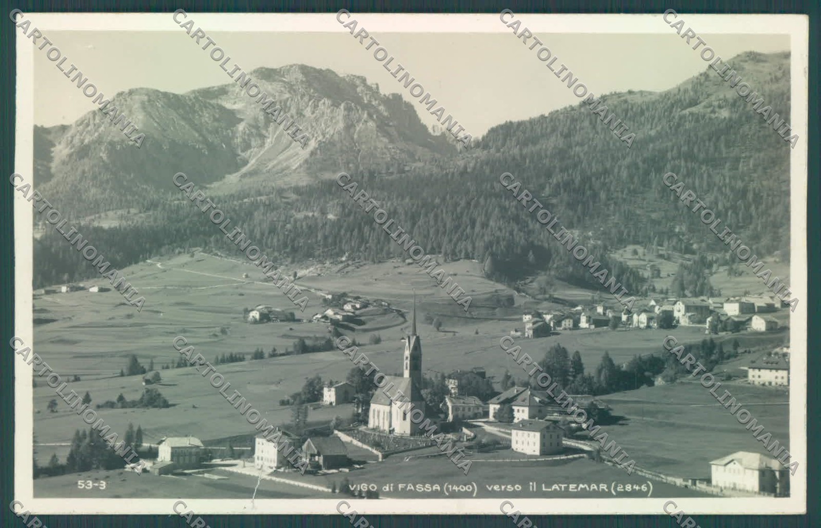 Trento Vigo di Fassa Latemar Foto cartolina ZC5585