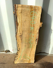 Oak Live Edge Wood Slab / Edge, Rough Sawn Live Edge Wood