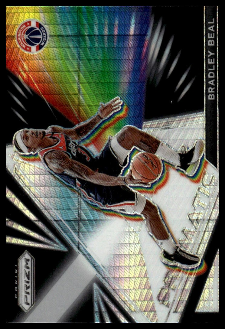 2021-22 Panini Prizm #9 Bradley Beal Fireworks Prizms Hyper