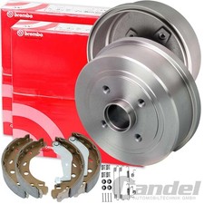 BREMBO BREMSTROMMELN + BREMSBACKEN passend für FIAT PUNTO 188 Kfz mit ABS